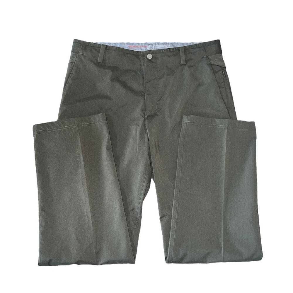 Nike Tiger Woods collection green ventilated snap closure golf pants size 32x32